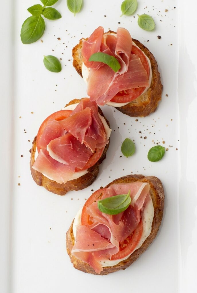 Bruschete cu Jambon și Mozzarela in curând în meniu